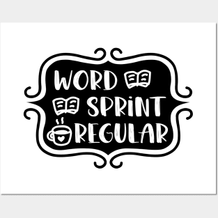 Word Sprint Regular - Writing Typography Posters and Art